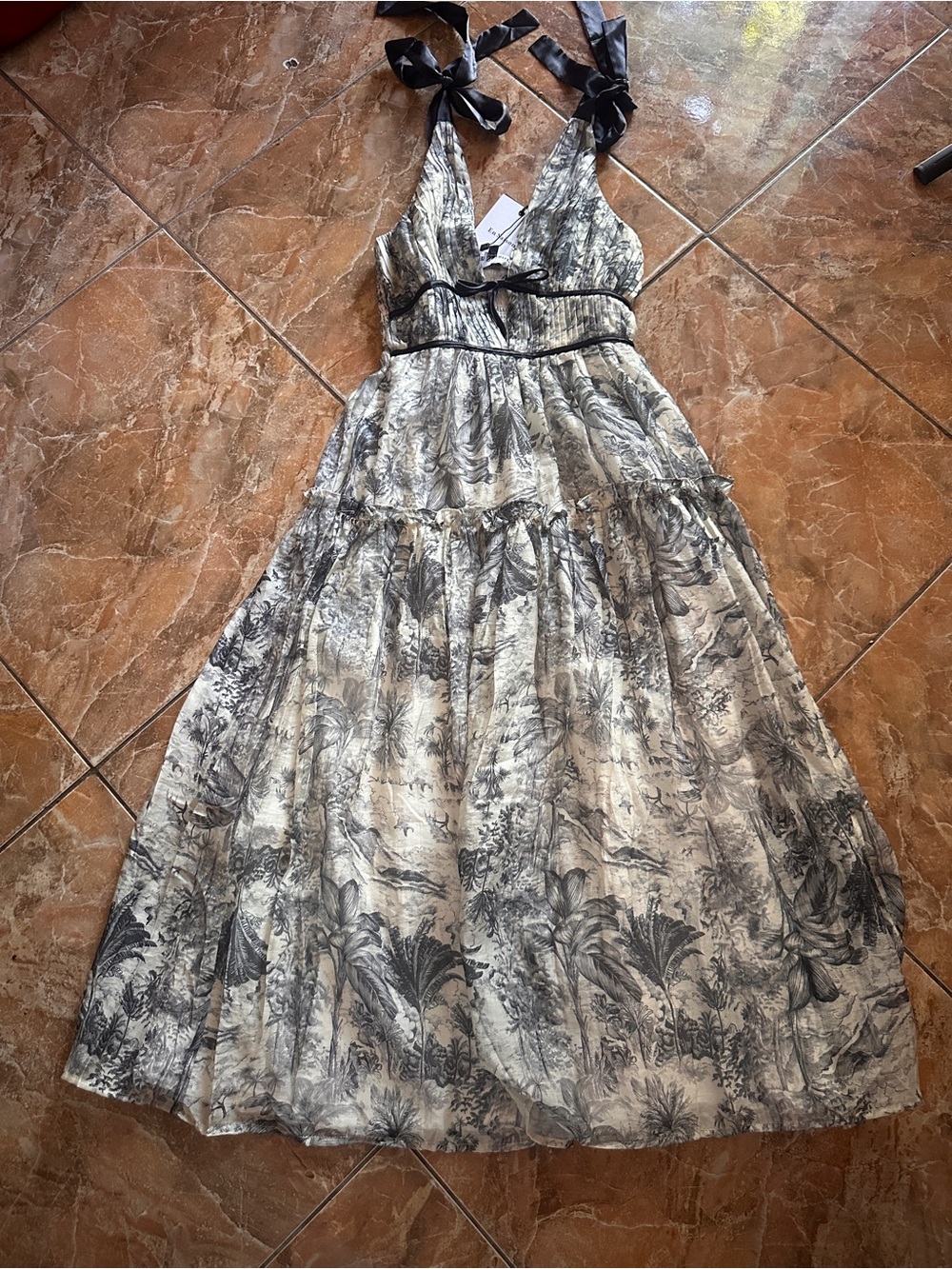 En Saison Holly Toile Print Midi Dress